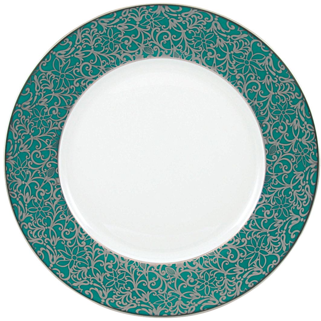 Plat rond creux turquoise - Raynaud